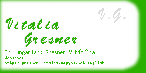 vitalia gresner business card